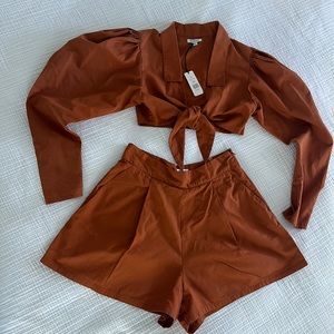 CASUAL TWO PIECE SHORTS SET